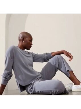 Athleta blue/ gray Crewneck Sweatshirt